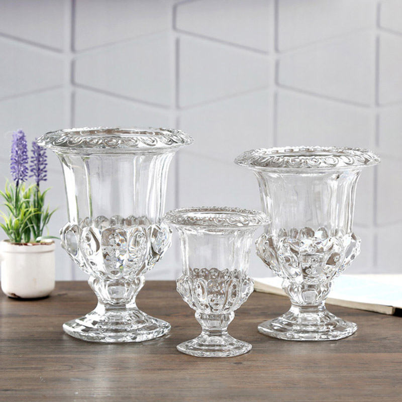 Florist Supply Bulk - Vase à fleurs en verre transparent,
