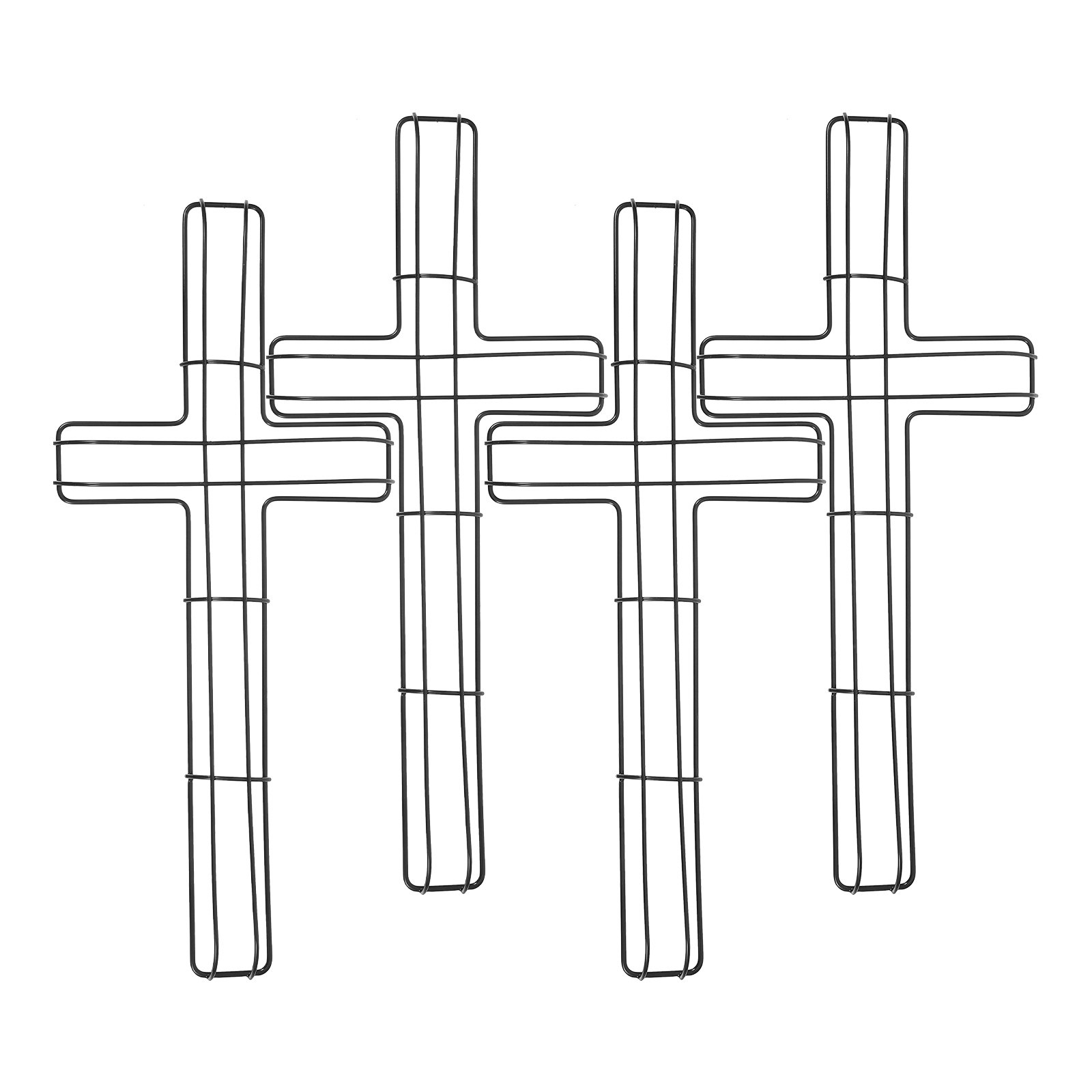 Wreath Form Wire - 4 pièces de cadres métalliques en