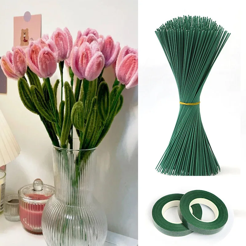 Florist Supply Bulk - Tige de fleur artificielle en fil,