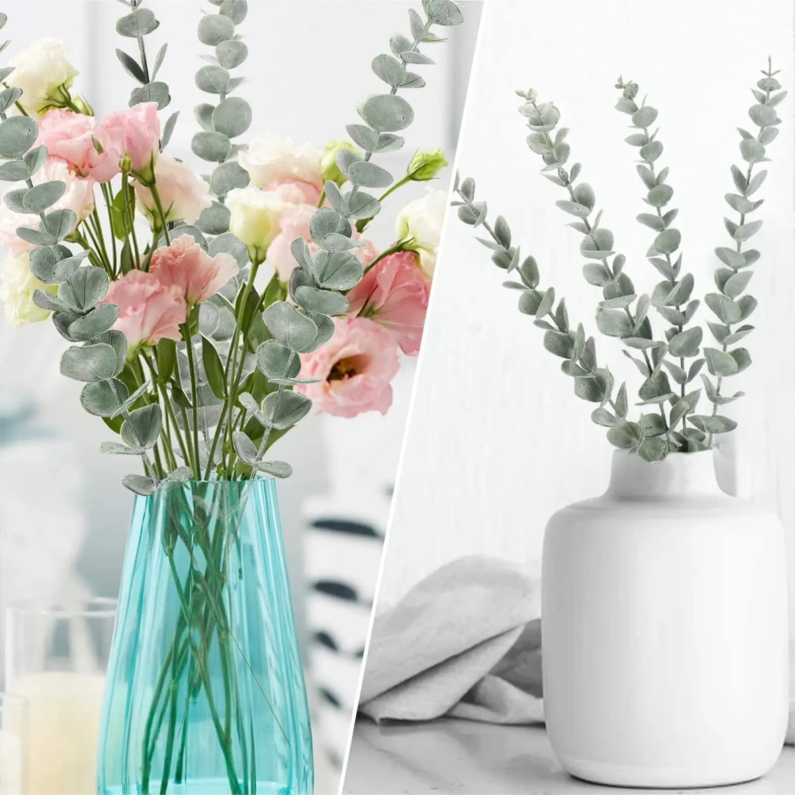 Tiges d'eucalyptus artificiell - Florist Supply Bulk avis et prix
